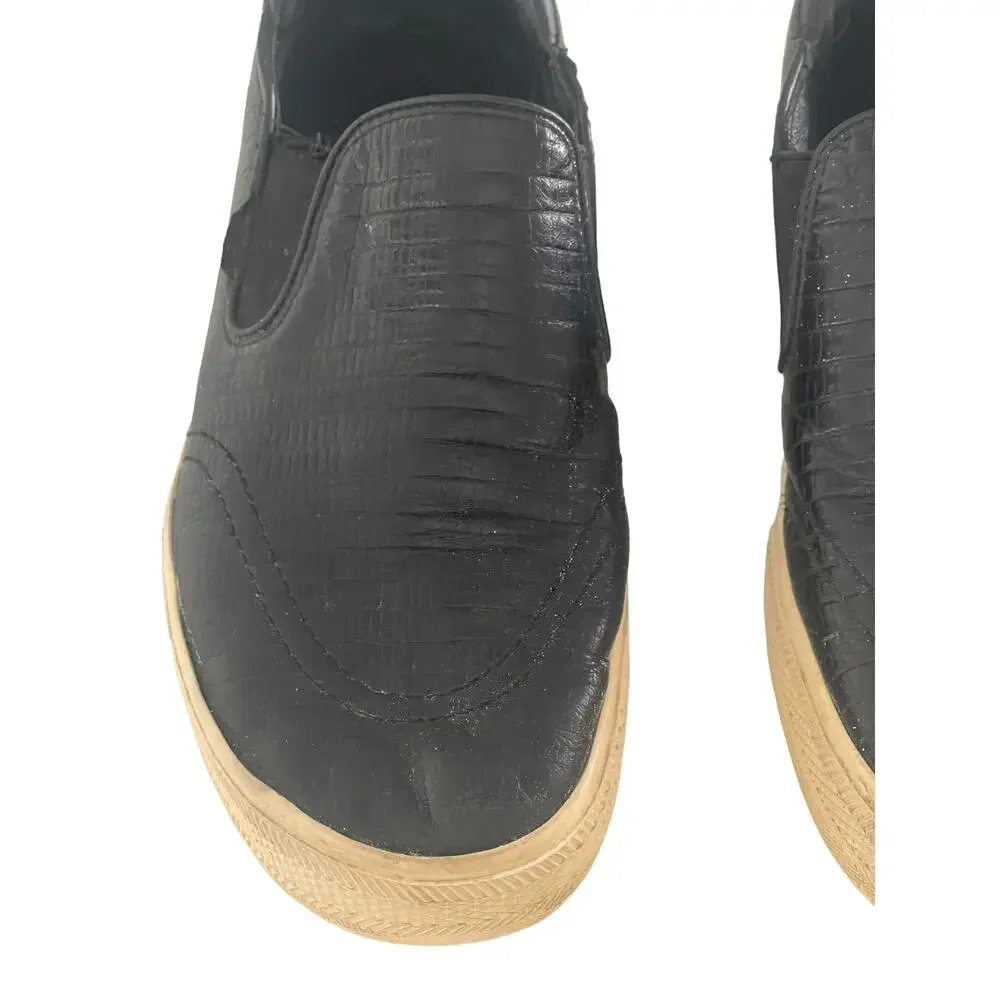 ASH Jungle Black Leather‎ Platform Sneakers Slides size 9/40 - Picture 7 of 8